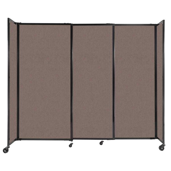 StraightWall Sliding Portable Partition 7'2" x 6' Latte Fabric